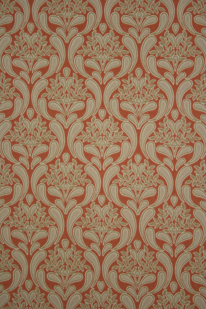 Vintage Baroque Style Wallpaper From The 60s
