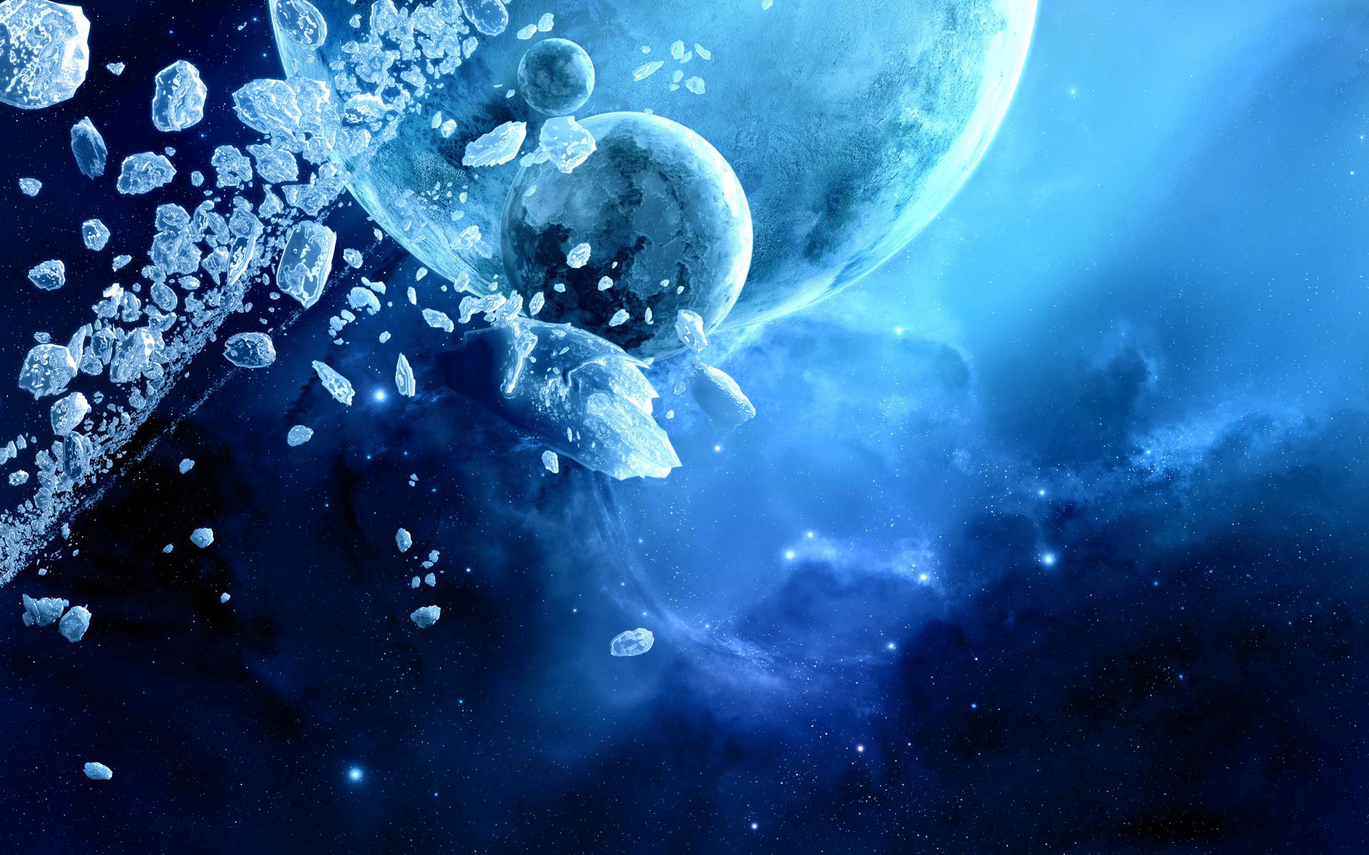 Space Ice Cool Widescreen Wallpaper HD