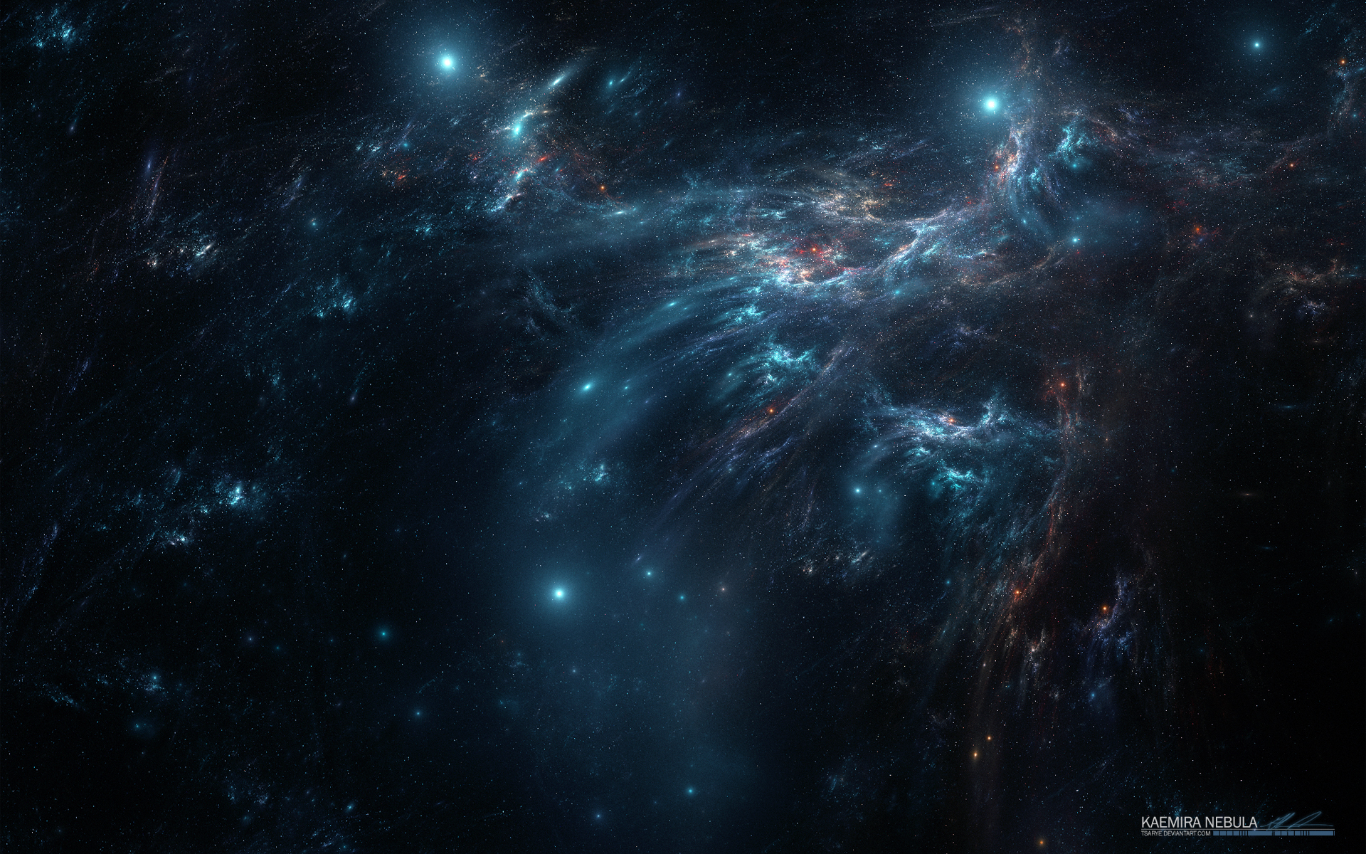 Outer space stars nebulae wallpaper 1920x1200 10254 WallpaperUP