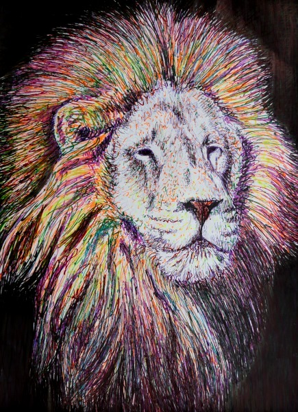 Pin Psychedelic Trippy Lion Wallpaper Wallpapertube Do