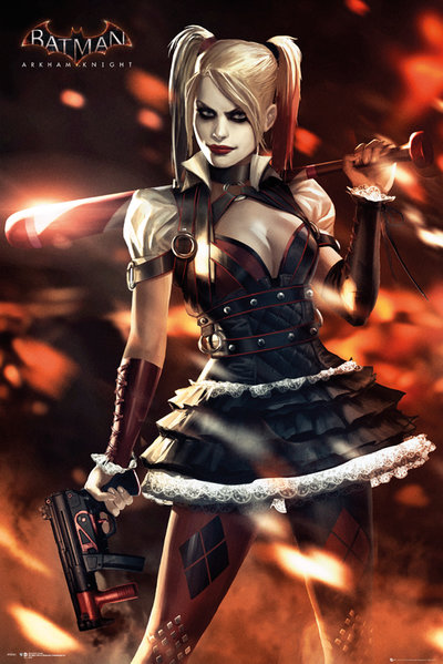 Arkham Harley Quinn Poison Ivy Widescreen Wallpaper HD