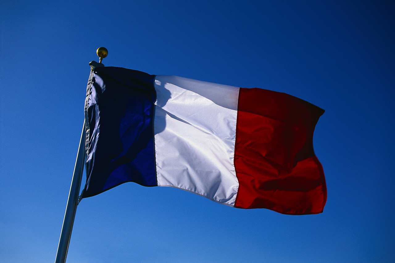 Simple Francen Flag Map HD Image French Photos