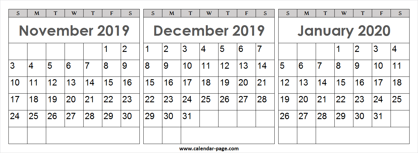 Calendar November December January Blank Png Wallpaper