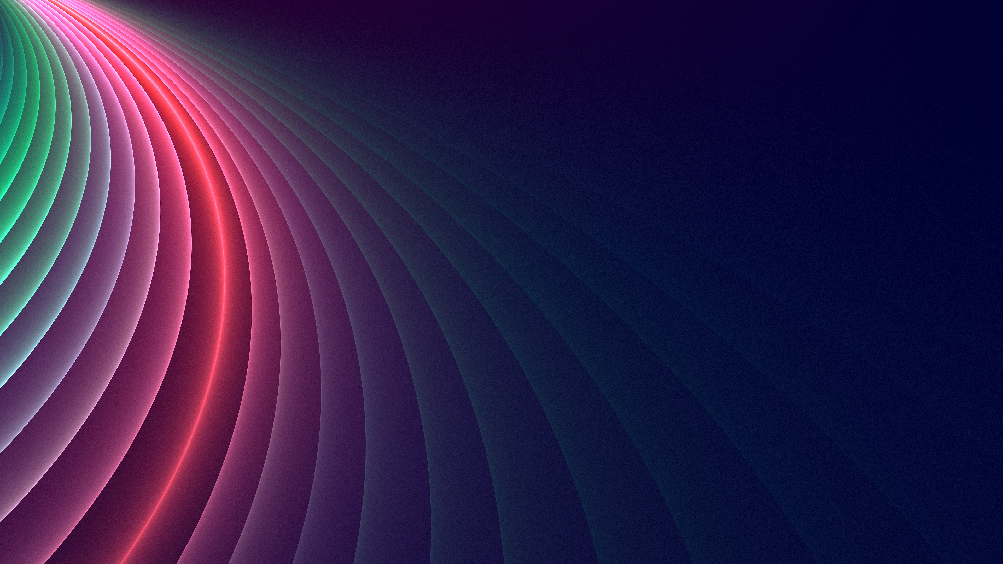 Abstract Colorful Curved Glowing 4k Wallpaper HD Image
