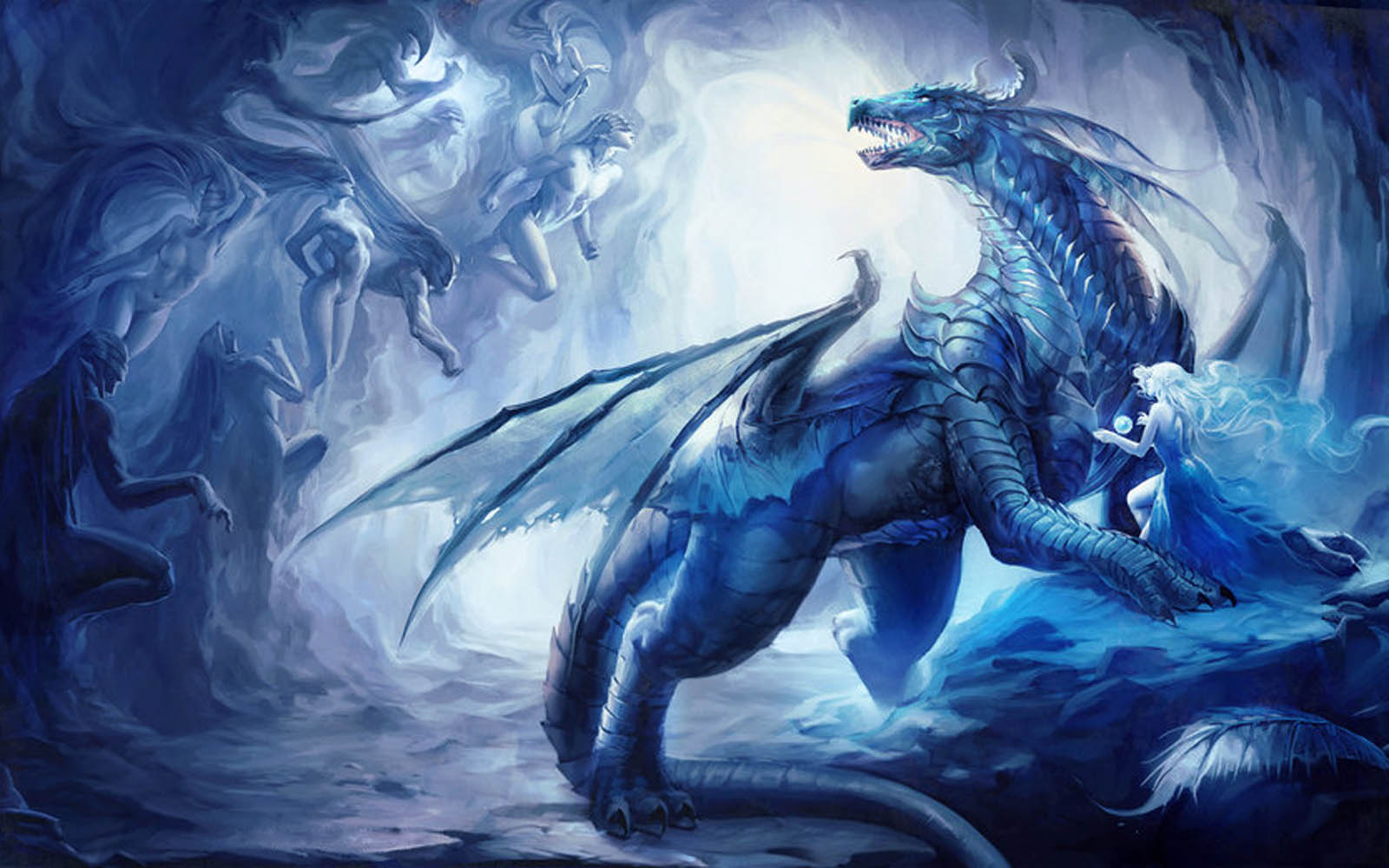 Quality Wallpaper Of Dragon And Background