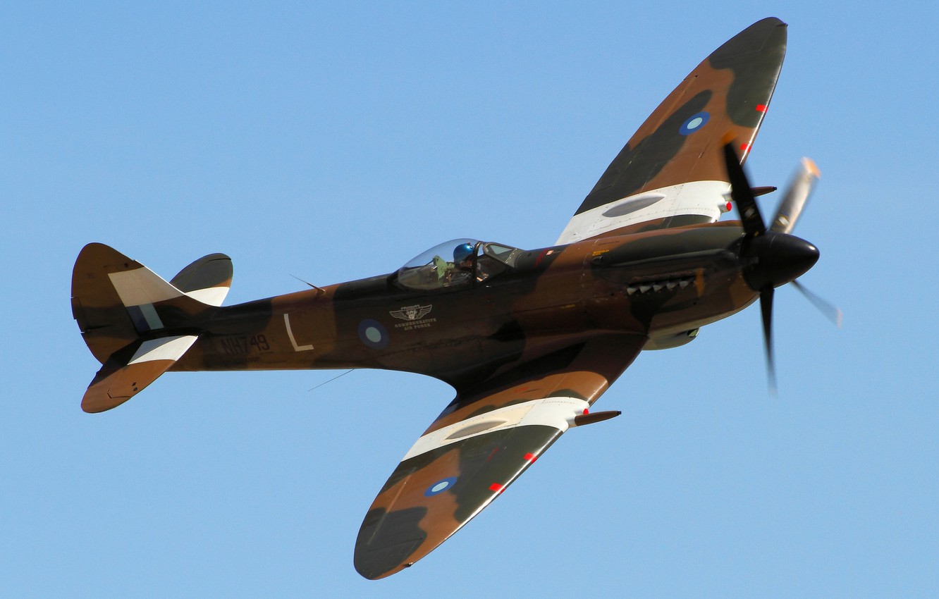 Wallpaper Fighter British Single Engine Supermarine Spitfire