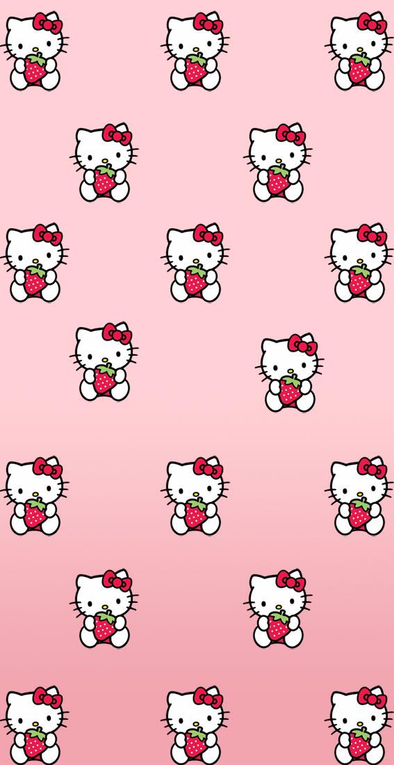 Cute Hello Kitty Wallpaper Ideas Pink Ombre Background Idea