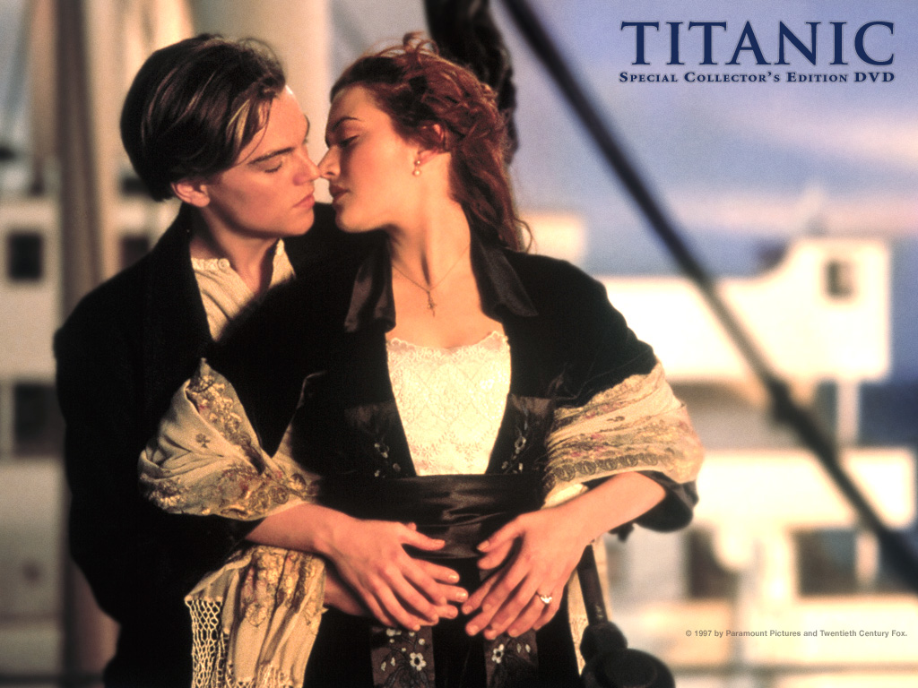 Kate Winslet And Leonardo Dicaprio Titanic Wallpaper