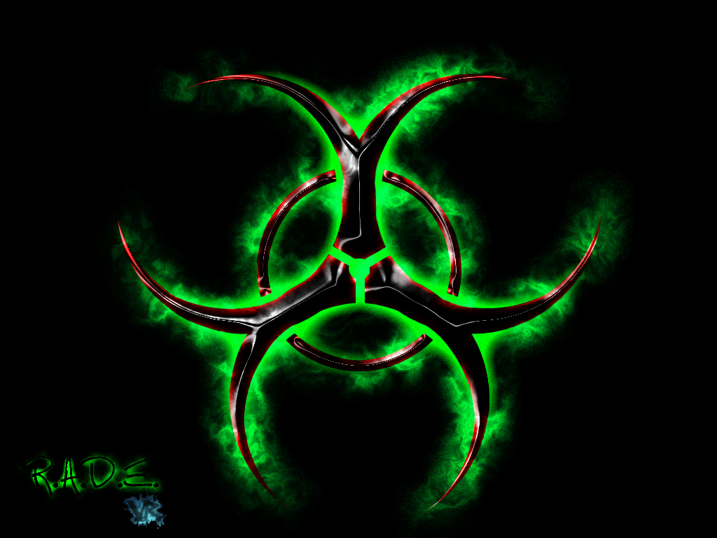 Green Biohazard Clip Art