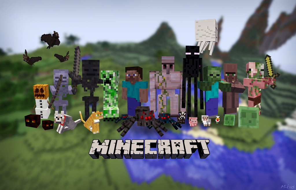 Minecraft Logo Desktop by PerpetualStudios on DeviantArt