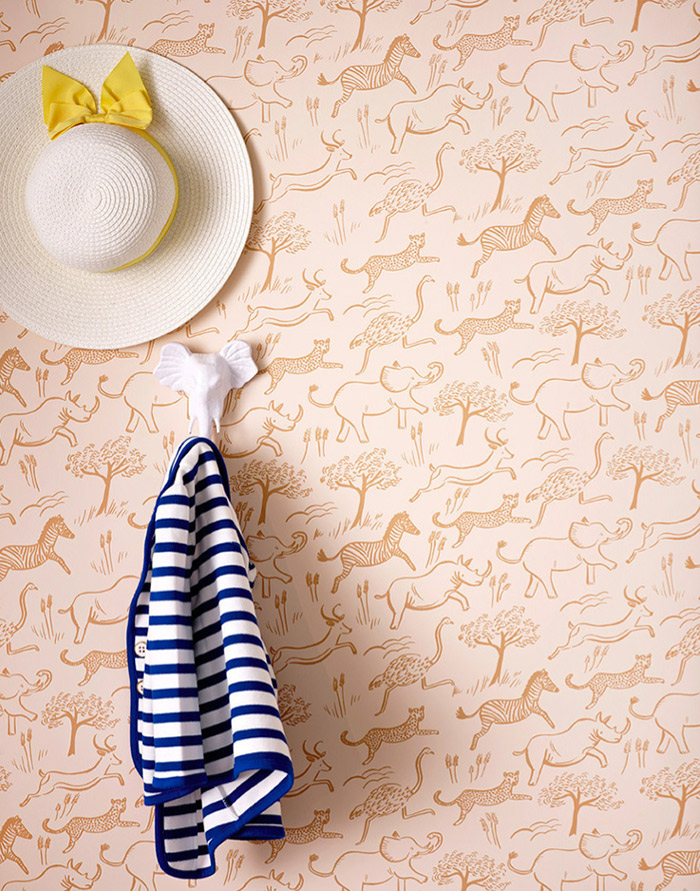 Reminds Me Of This Zebra Print Wallpaper By Flora Scalamandr