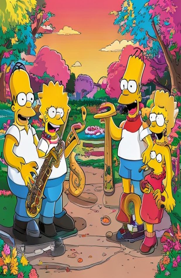 Simpsons Characters Wallpaper