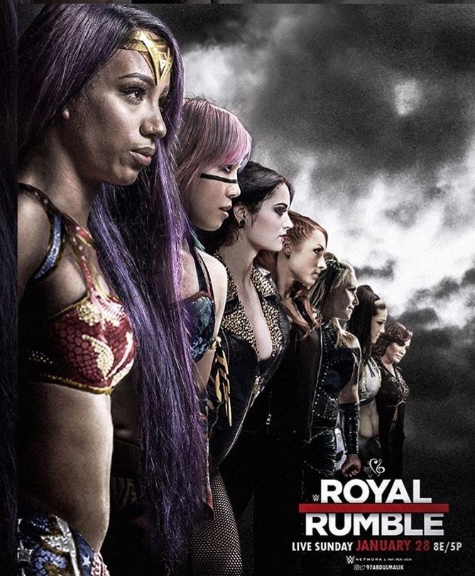 The Poster Of Gorgeous Women Wwe 1st Royal Rumble Finn