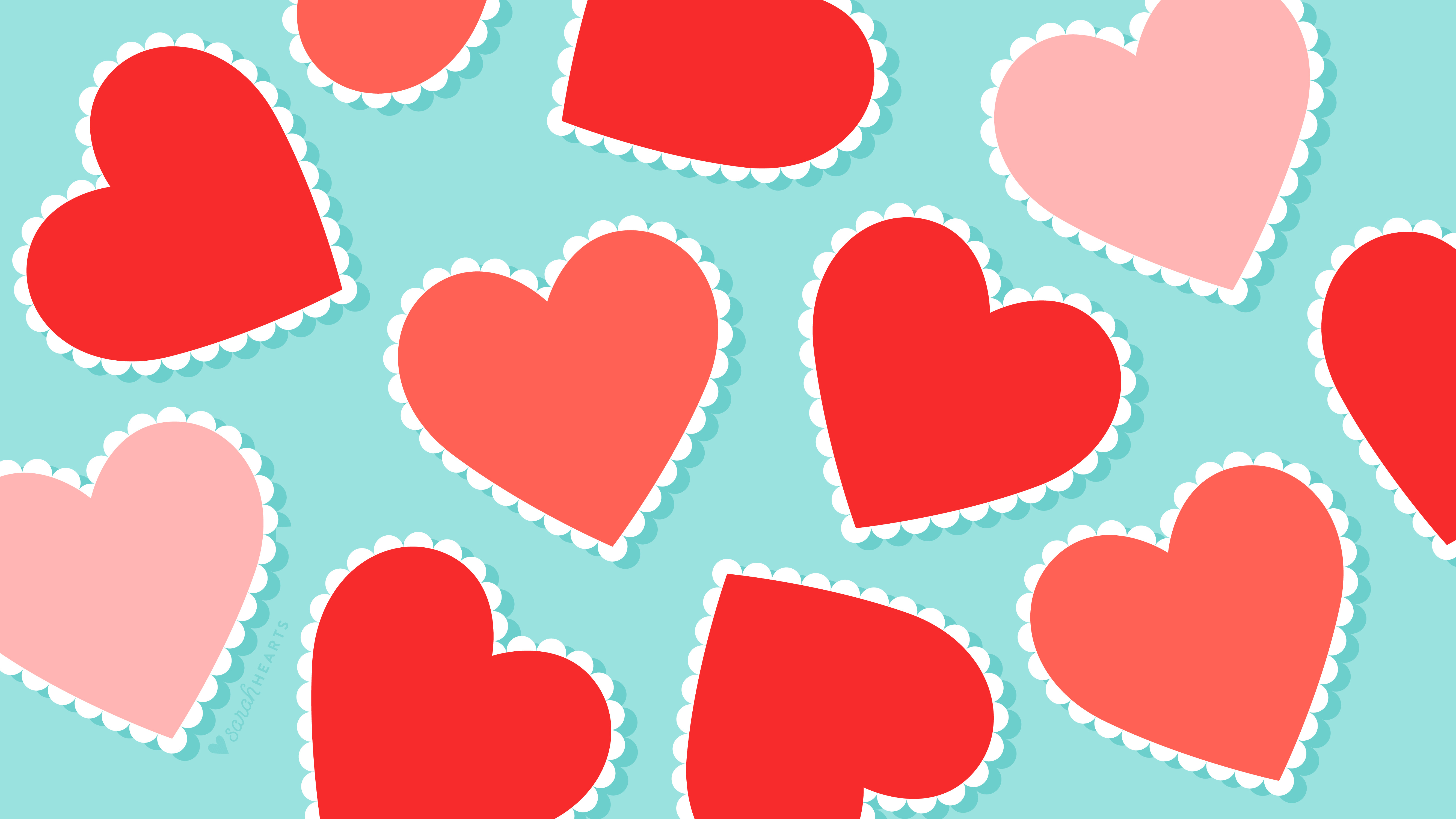 Scalloped Heart Valentine S Day Wallpaper Sarah Hearts