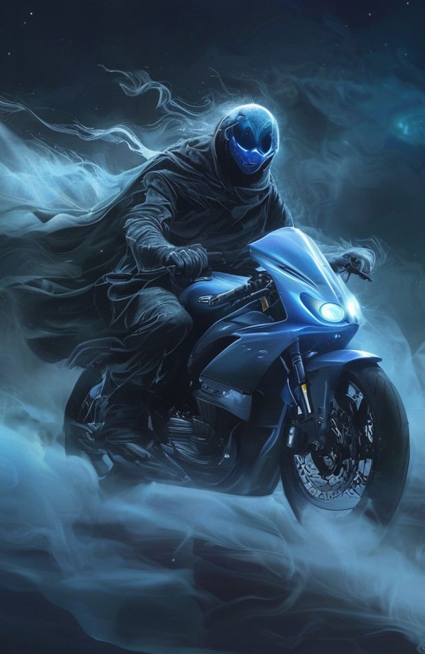 Blue Ghost Rider Wallpaper