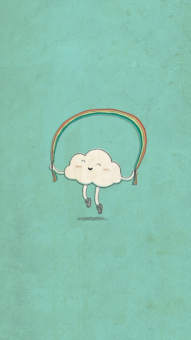 Cute Cartoon Cloud Wallpaper iPhone