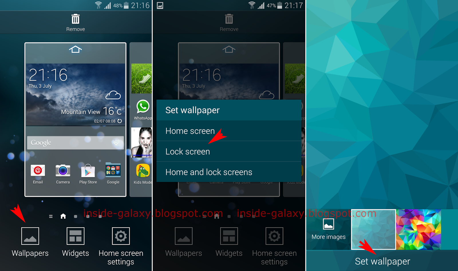 Free download Samsung Galaxy S5 How to Change Wallpaper in Android 442