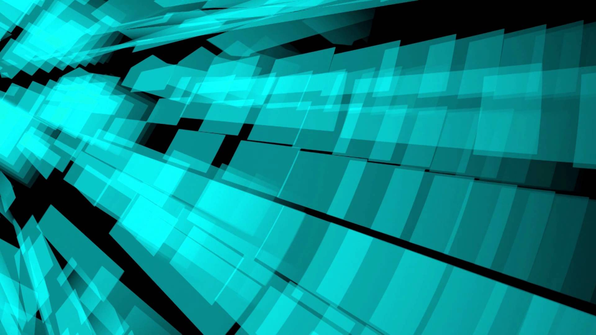 Funny blue cyan squares   HD animated background 35