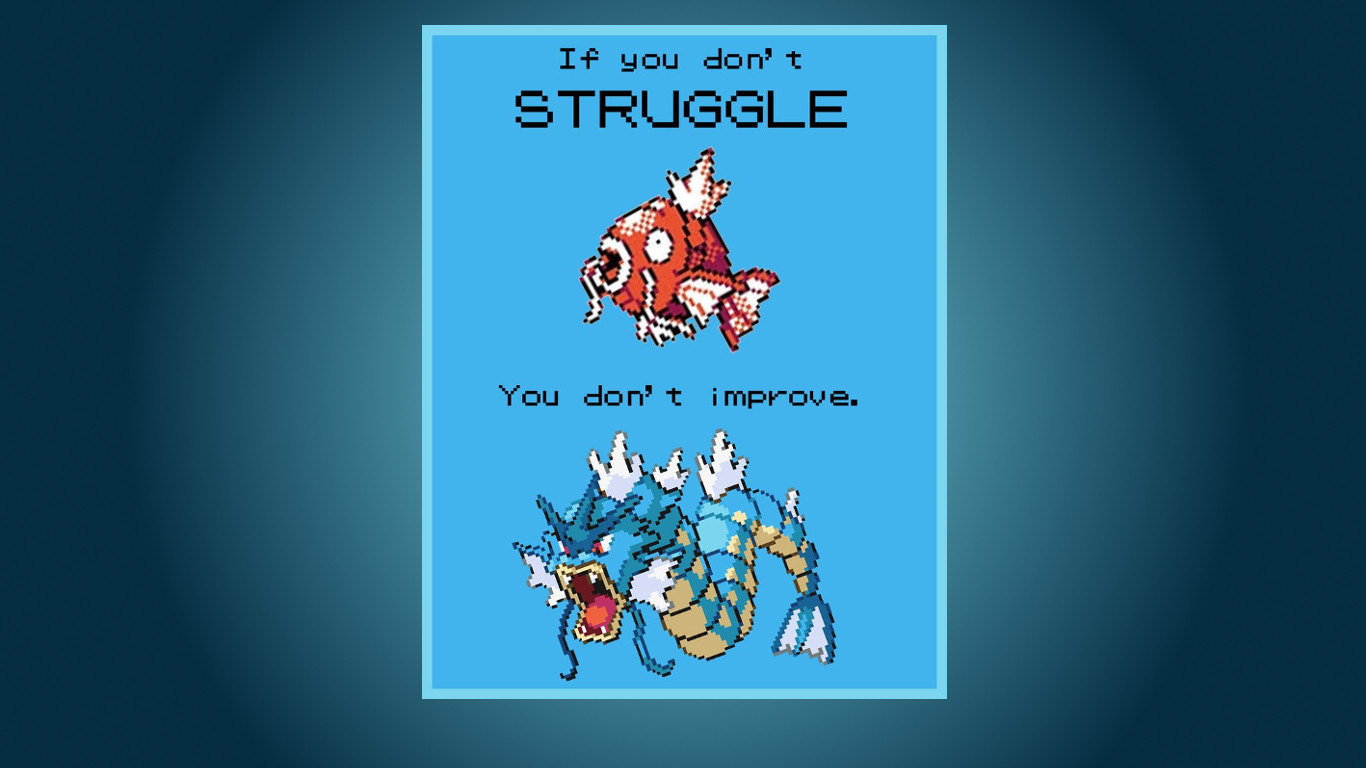 made a wallpaper out of a motivational Magikarp wallpapers