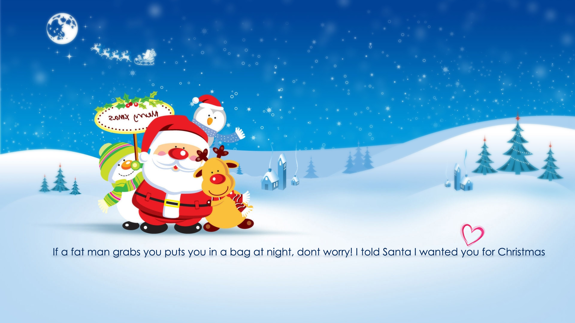 Funny Christma Full HD Wallpaper To Girlfrinds