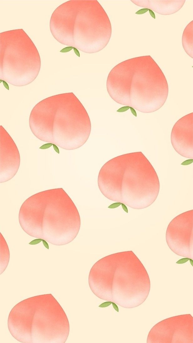 Peaches Background In Peach Wallpaper Cute