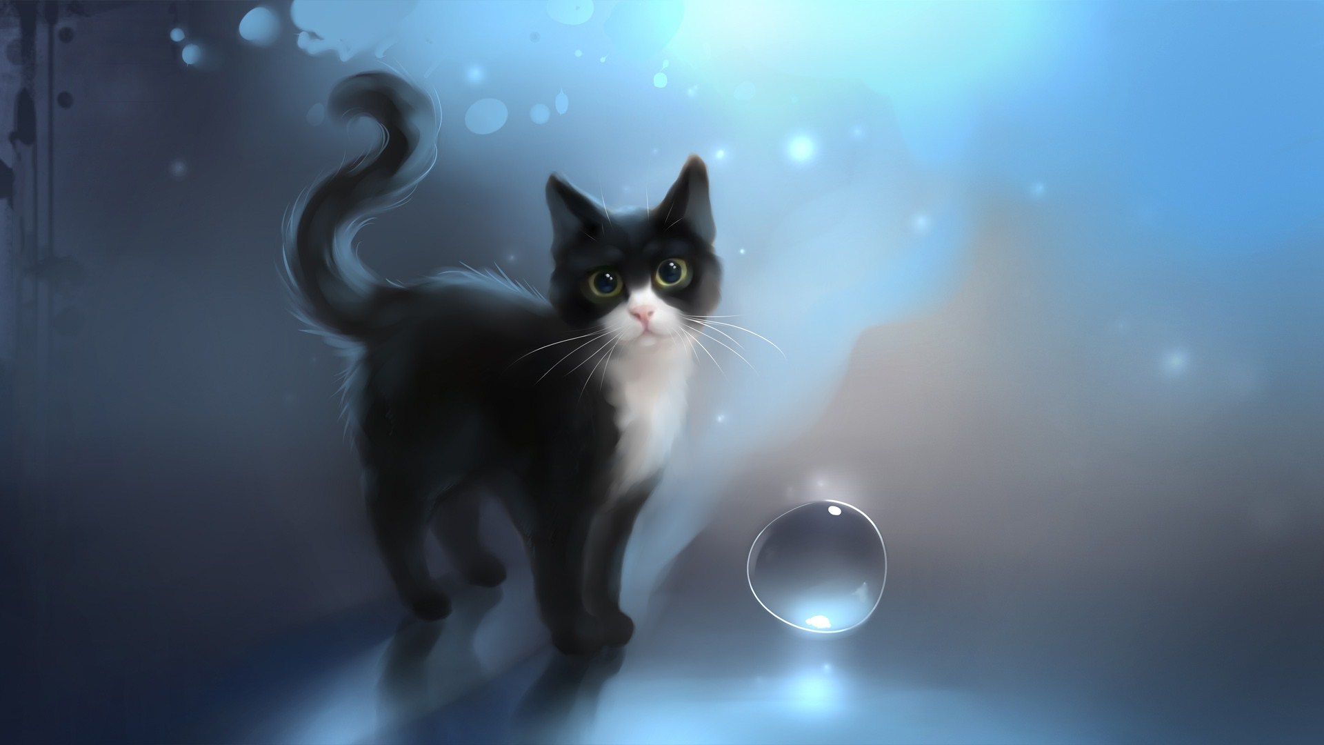 Anime Cat Desktop Wallpaper