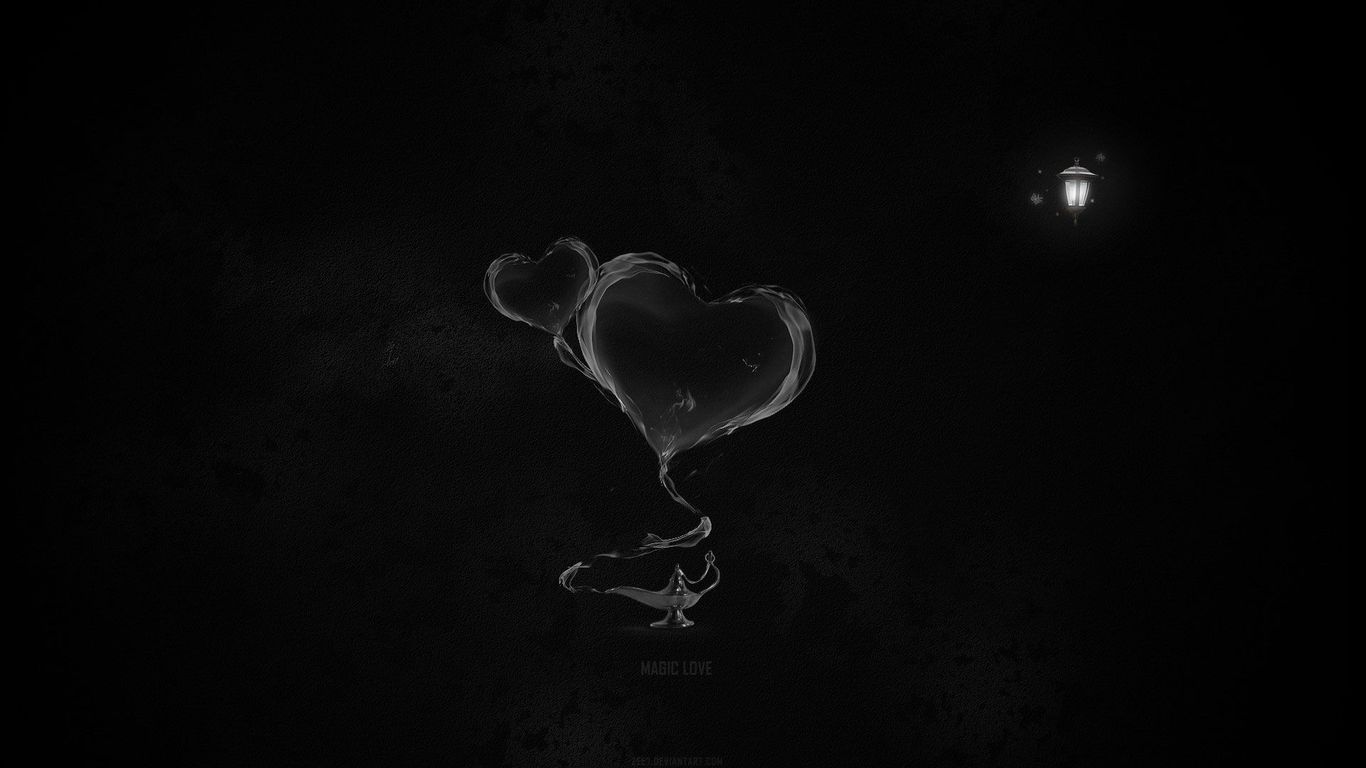 Black Heart Full HD Wallpaper Picture Image