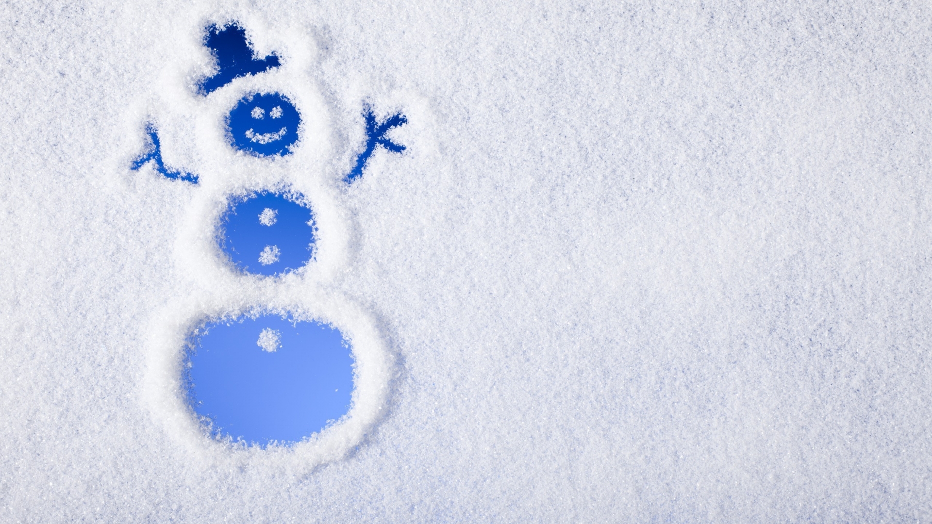 Happy And Cute Snowman High Definition Wallpaper HD
