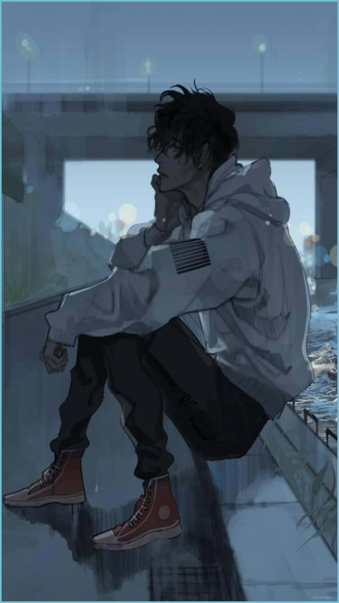 Sad Anime Boy Wallpaper