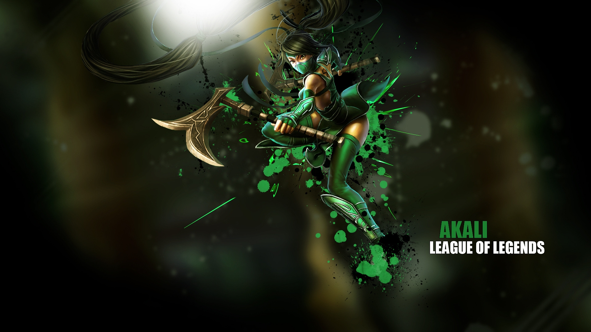 Wallpaper Akali League Of Legends Myspace Background
