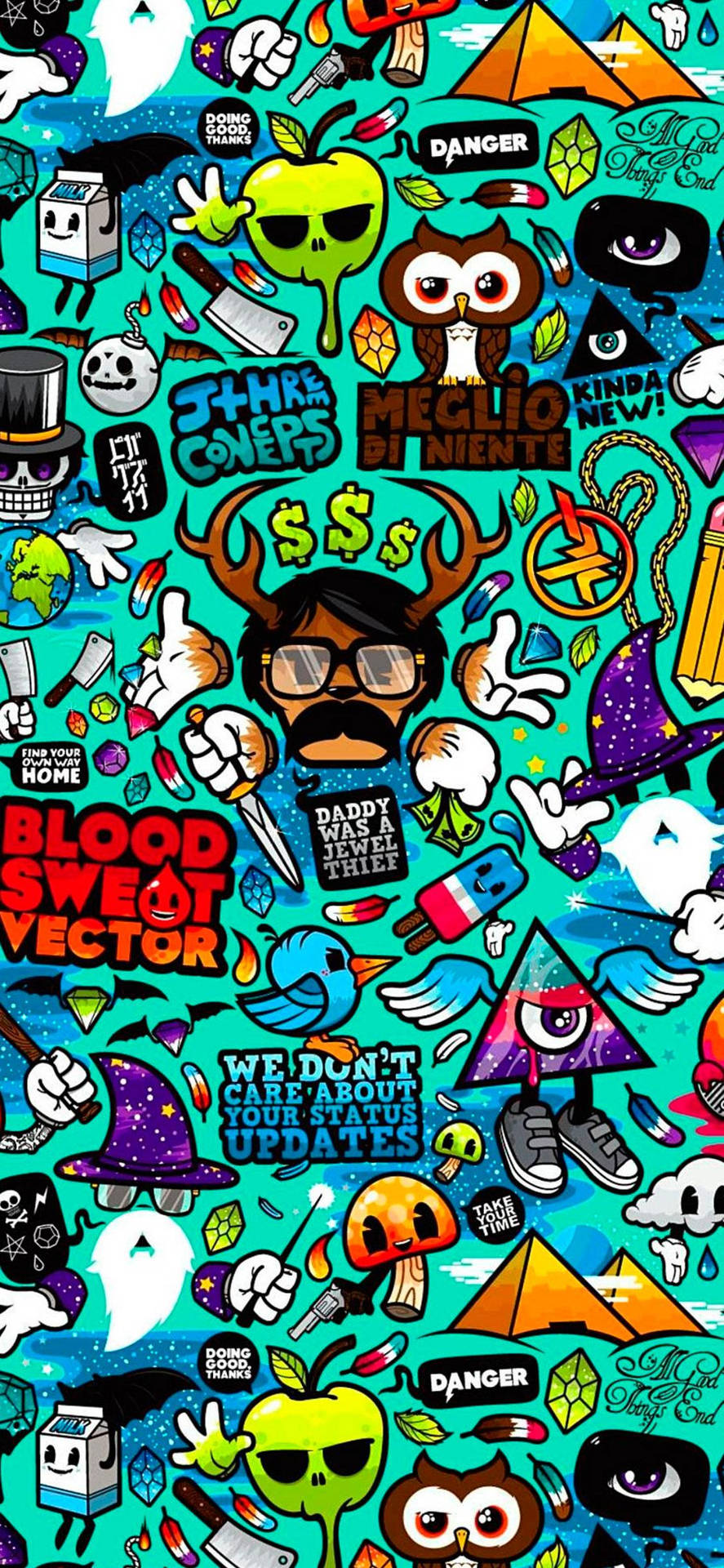 Graffiti iPhone Wallpaper