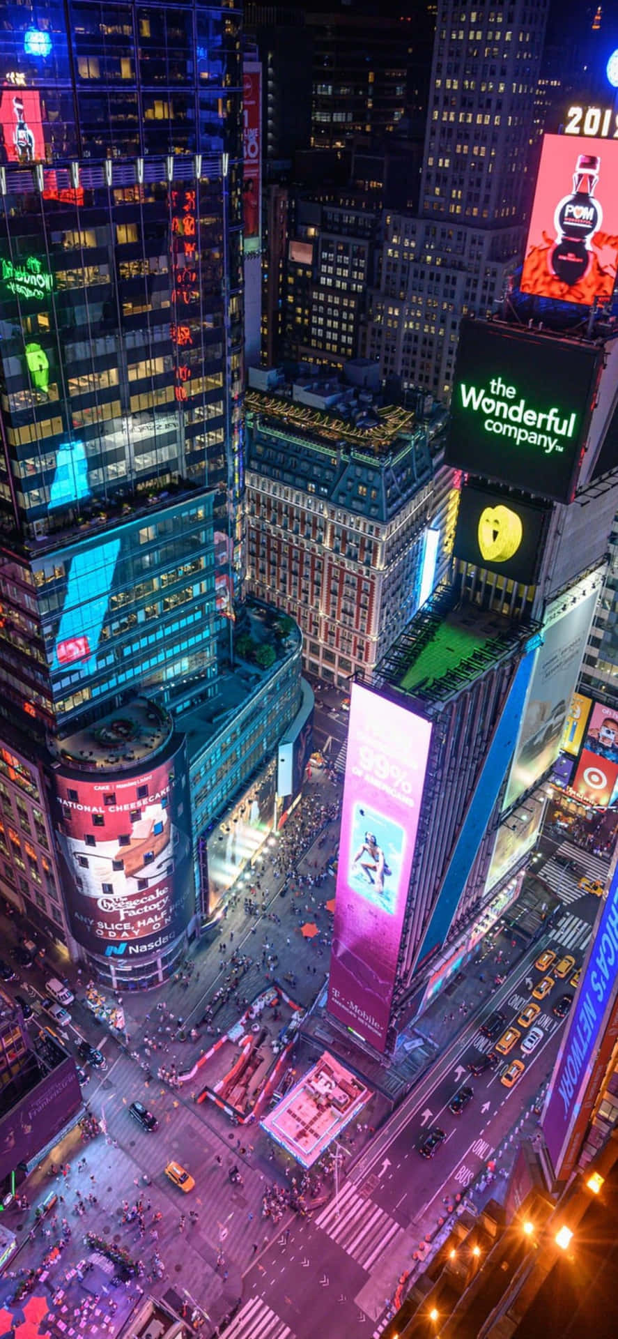 Taking A Picture Of The Famous Skyline New York City With Wallpaper