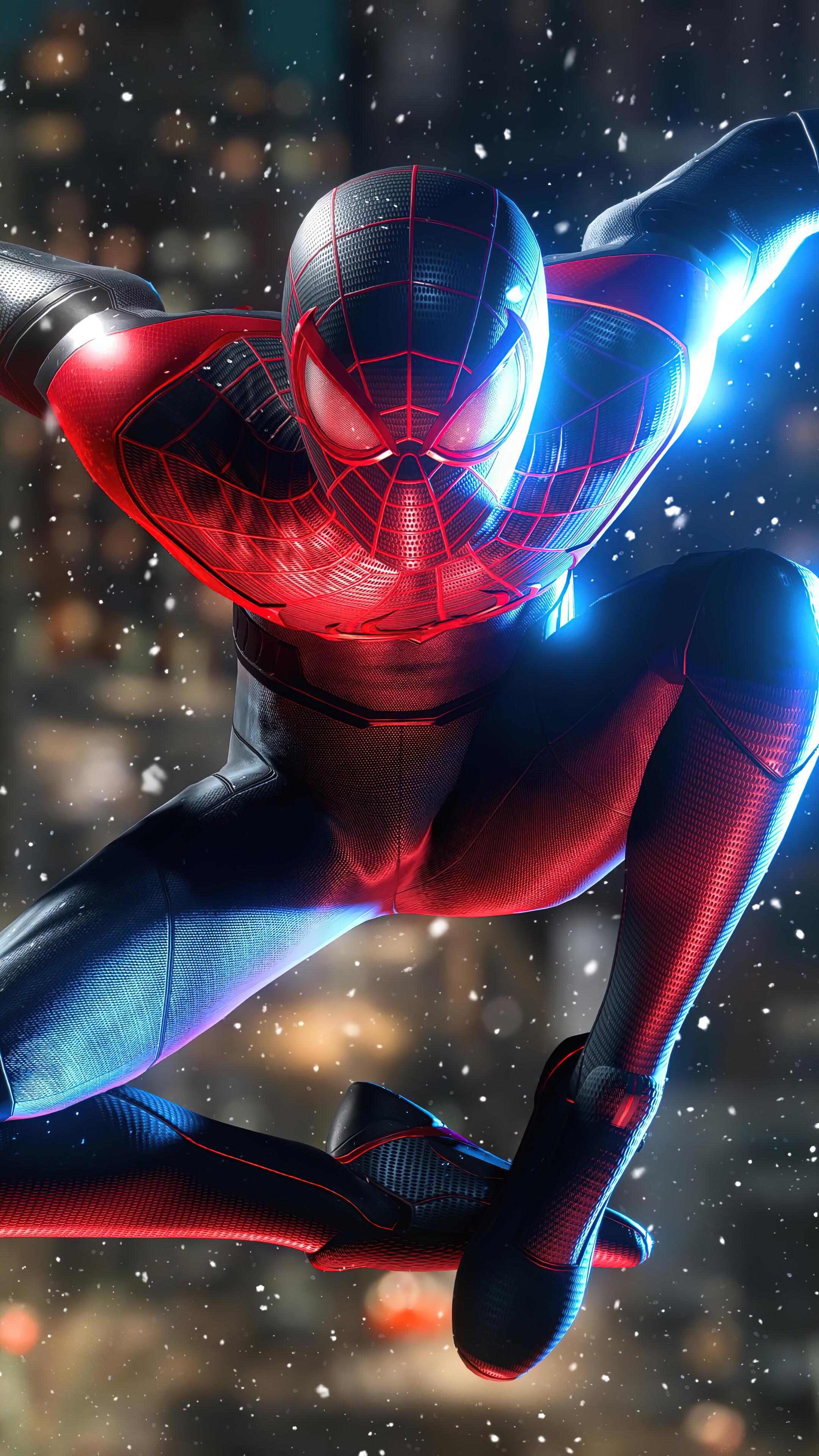 Spider Man Miles Morales Jump HD 4k Wallpaper