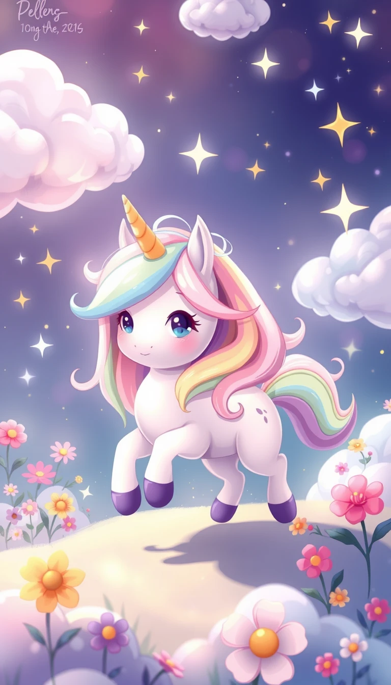 Cute Anime Unicorn Wallpaper