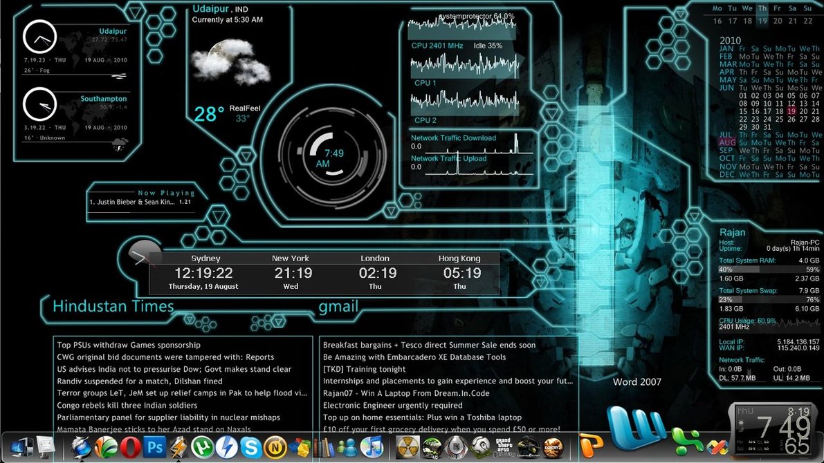 Sci Fi Desktop By Ninjasoar