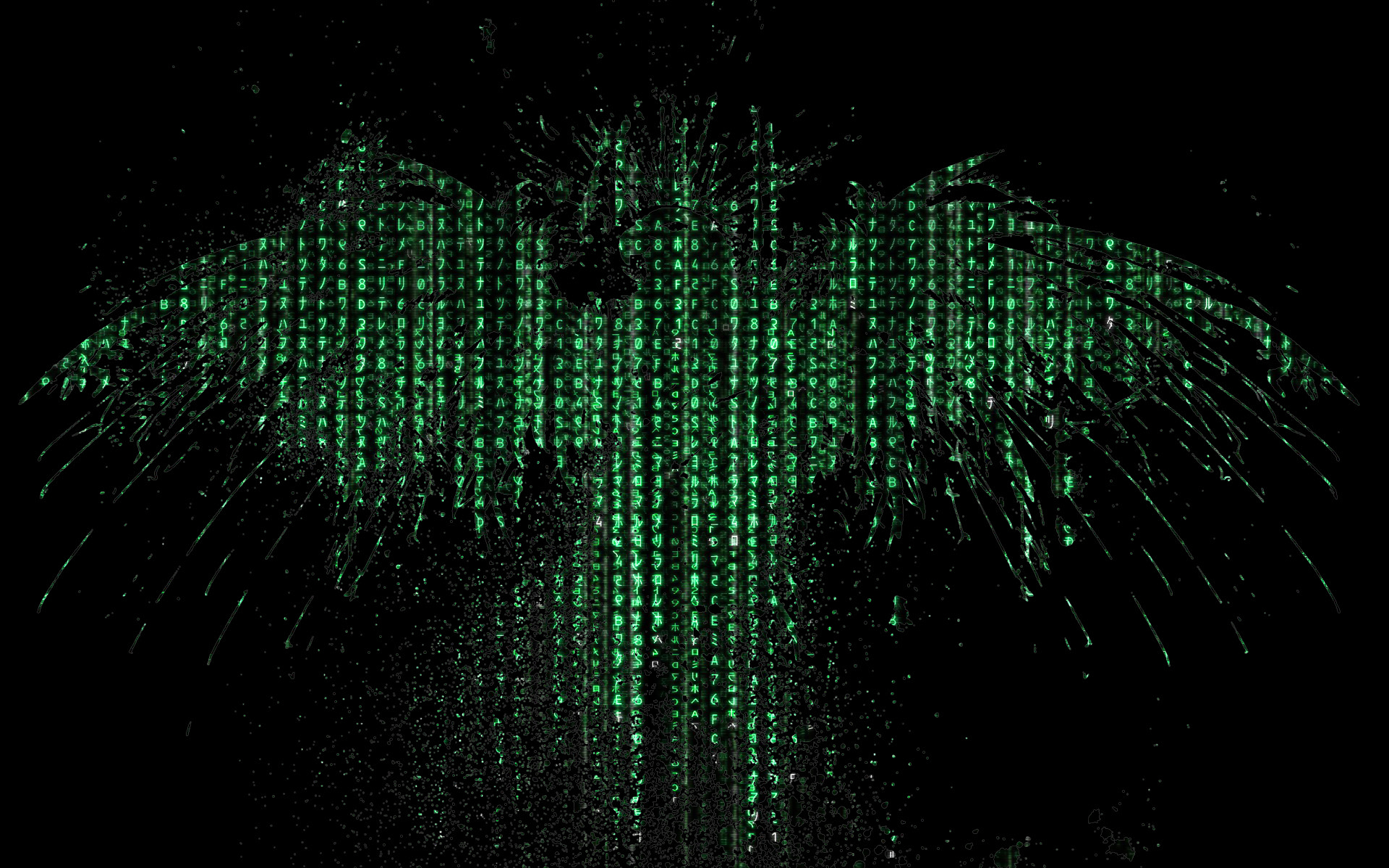 Animated Matrix Background