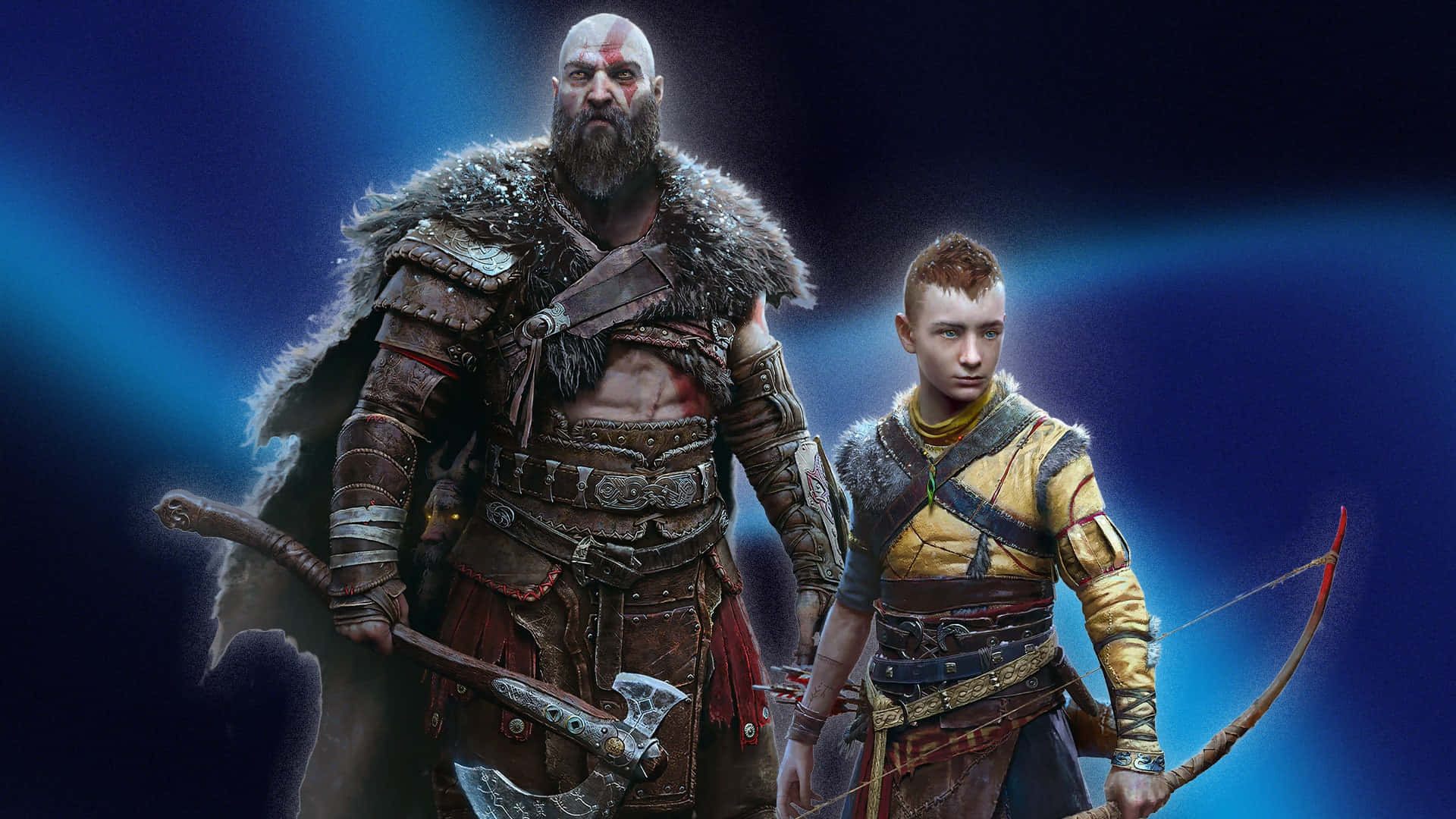 Kratos And Atreus Achilles Heel On The Path To Victory In Wallpaper