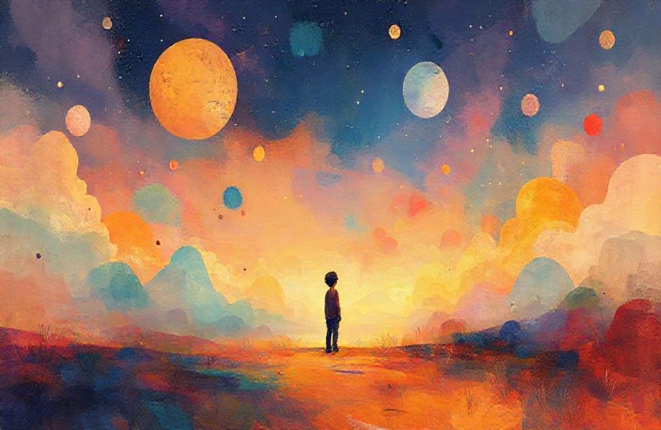 Abostrak Alone Boy Wallpaper