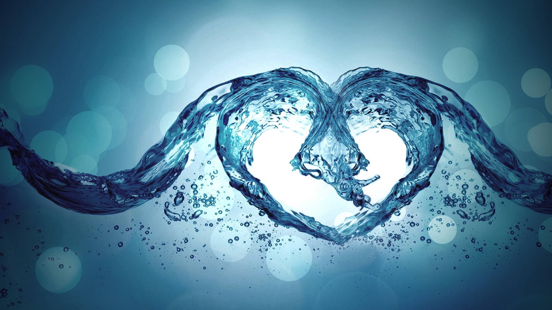 Water Abstract Wallpaper Love