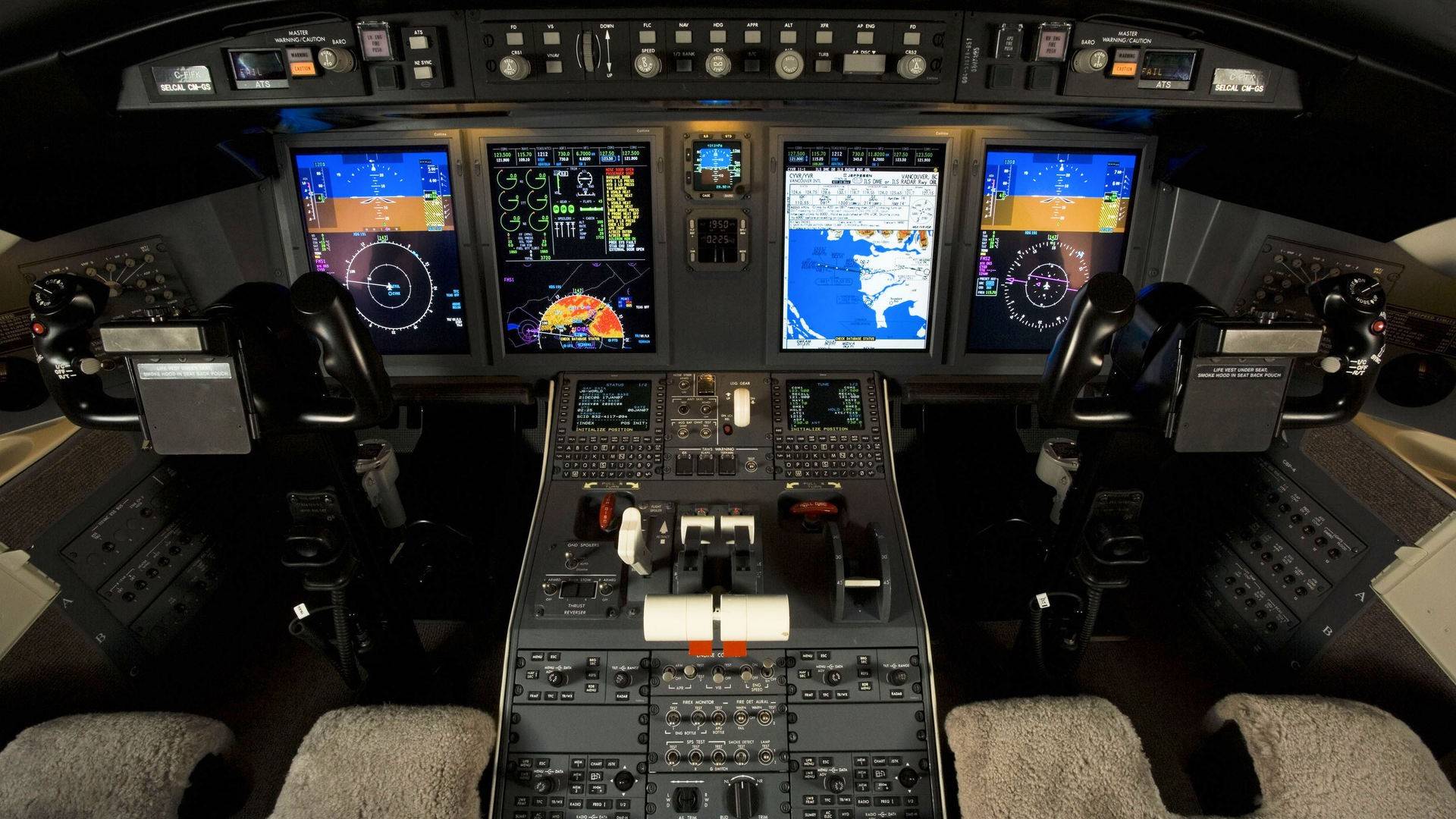 Airplane Cockpit Wallpaper Submited Image