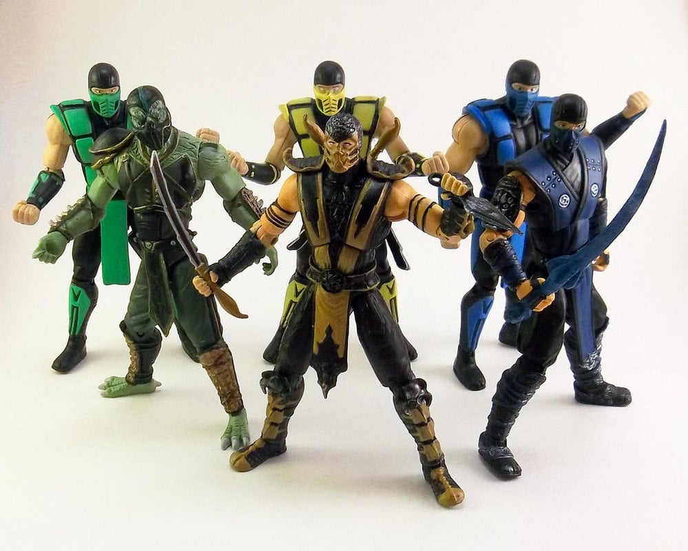 Mortal Kombat 4 Inch Action Figures Through Time by TiggerCustoms on