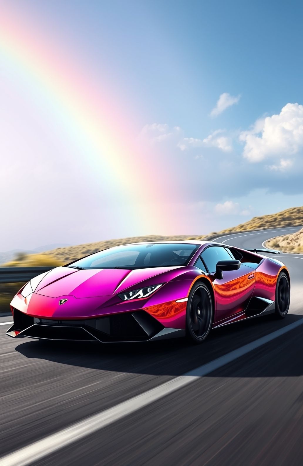 Rainbow Lamborghini Wallpaper