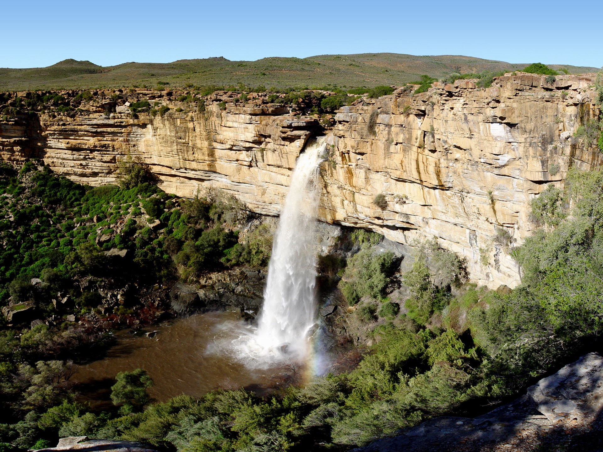 Doorn River Waterfall Wallpaper South Africa World