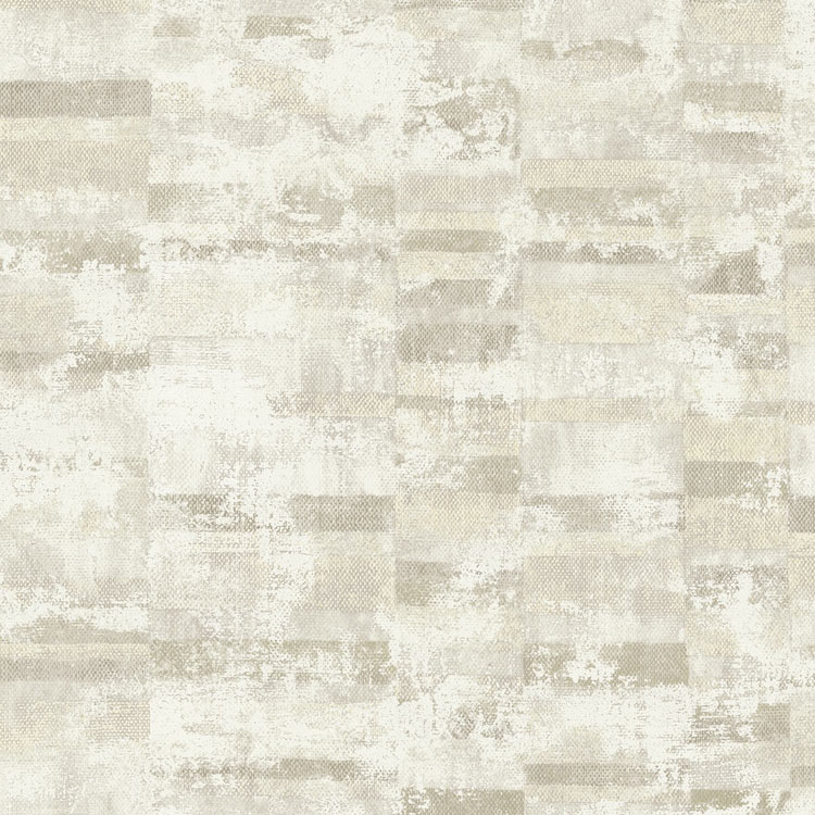 Seabrook Designs Gutenberg Gray Off White Wallpaper