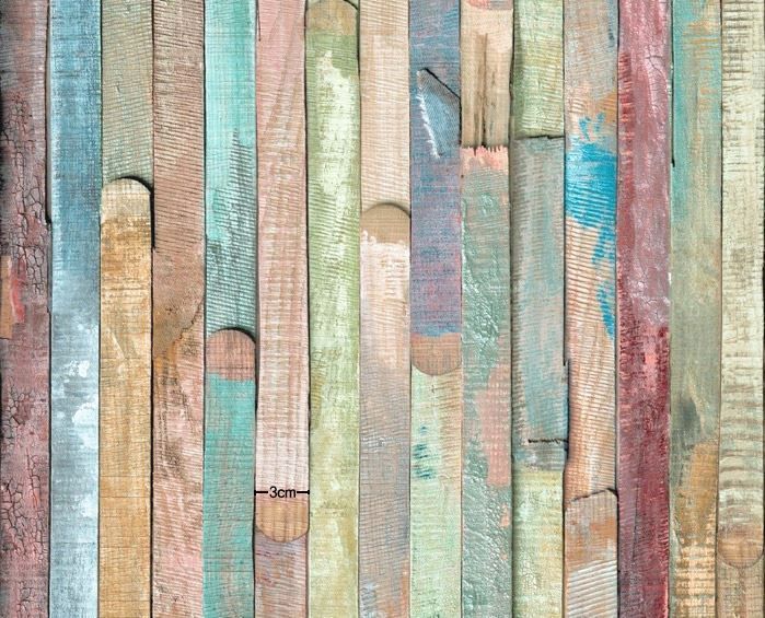 Distressed Wood Panel Home Deco Self Adhesive Peel Stick Wallpaper