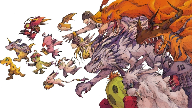 Garurumon Birdramon Digimon Wallpaper Desktop