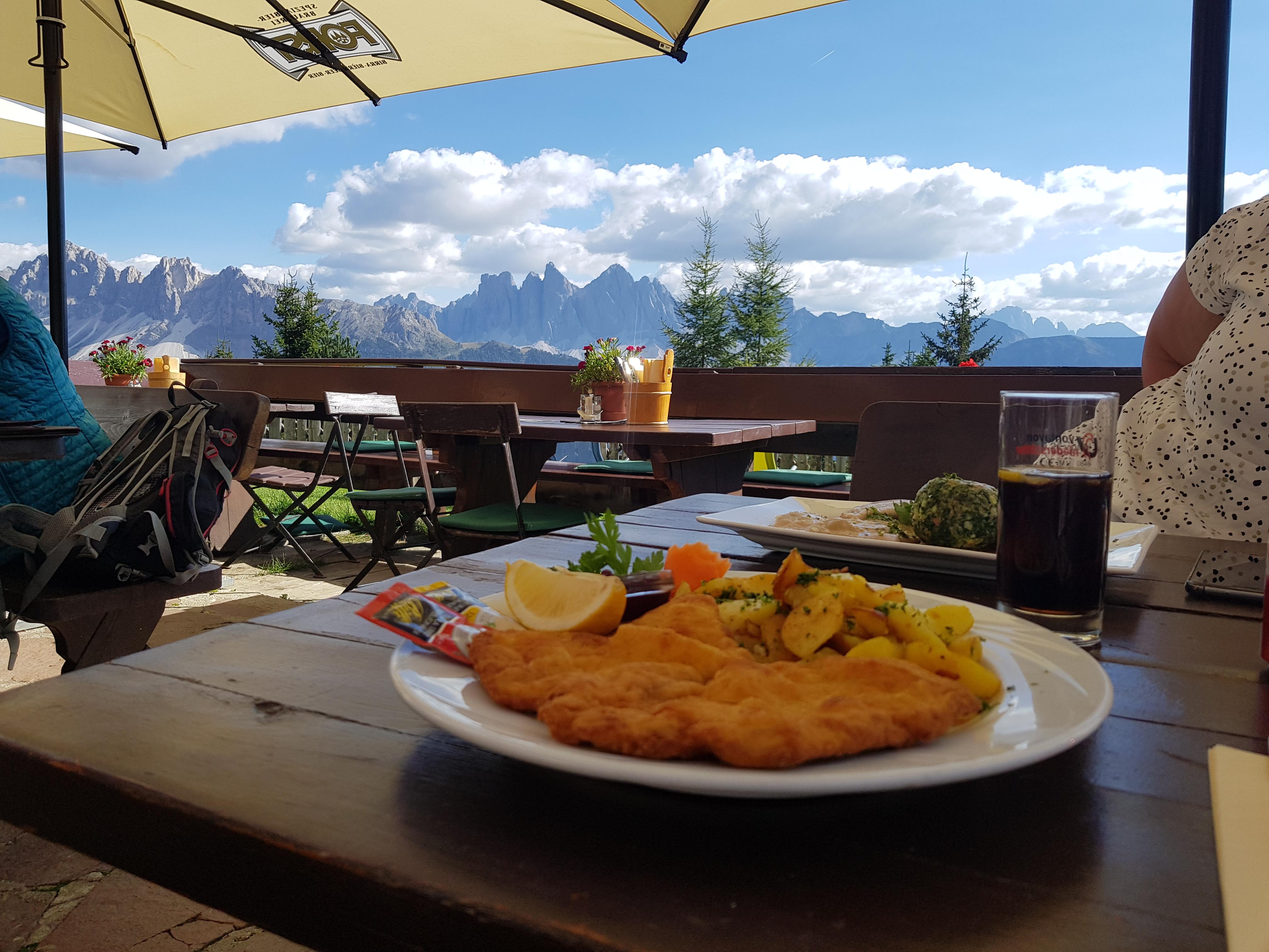 Oc How About A Schnitzel With The Dolomiten In Background