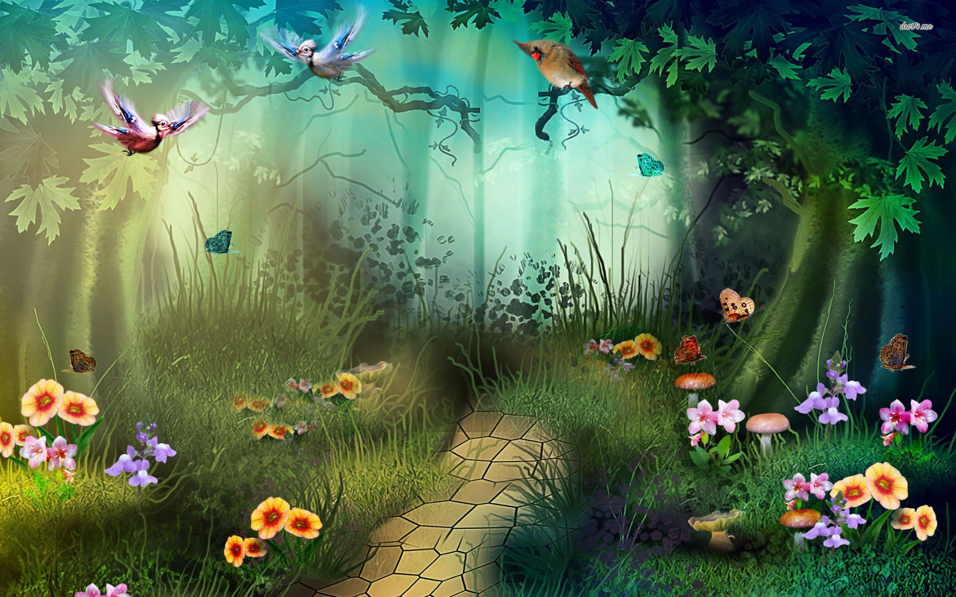 Butterfly Forest Background Pictures AnimalplaHD