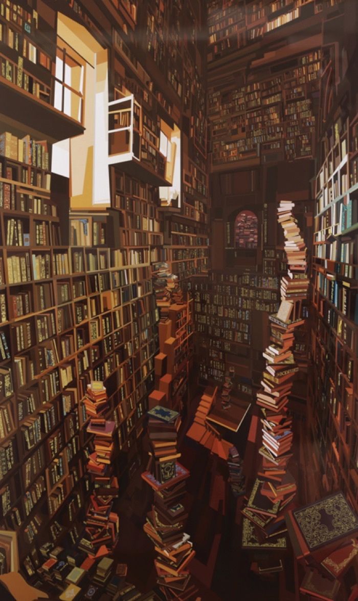 Impressively detailed book paintings by Pierpaolo Rovero pictures