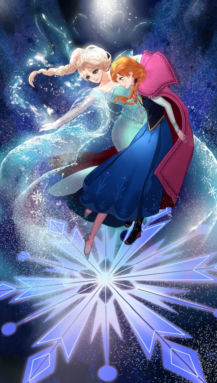 Princess Elsa Anna Cartoon Frozen Movie Fan Art